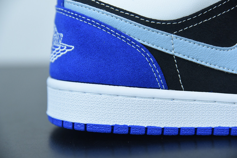 air jordan 1 low black blue white dh0206-400