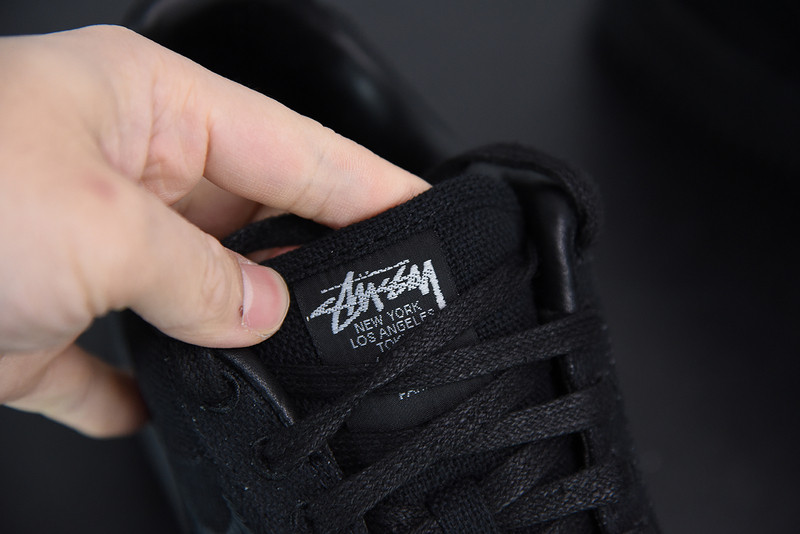 stussy x nike air force 1 low black cz9084-001