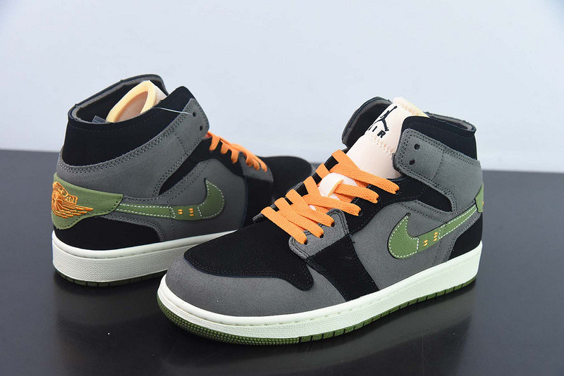 air jordan 1 mid se craft "halloween" fd6817-003