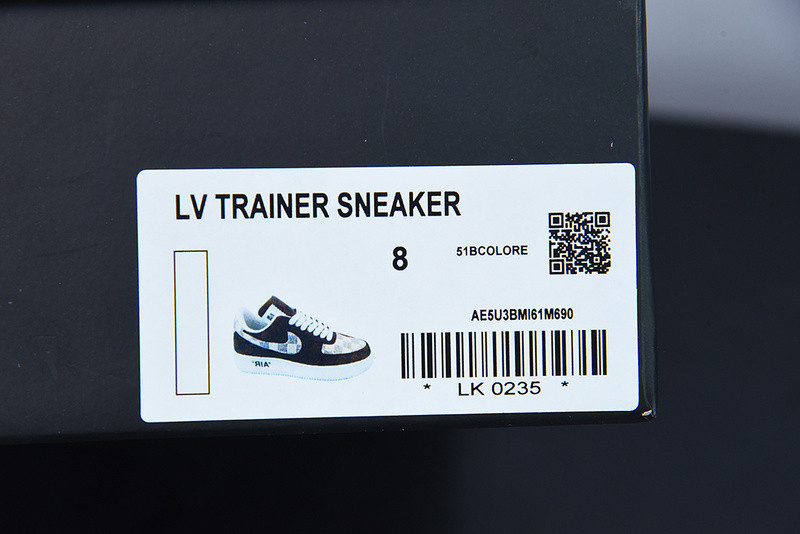 lvt x air force 1‘07 low "damier azur/brown/monogram