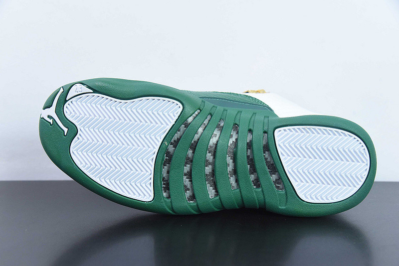 air jordan 12 white and green