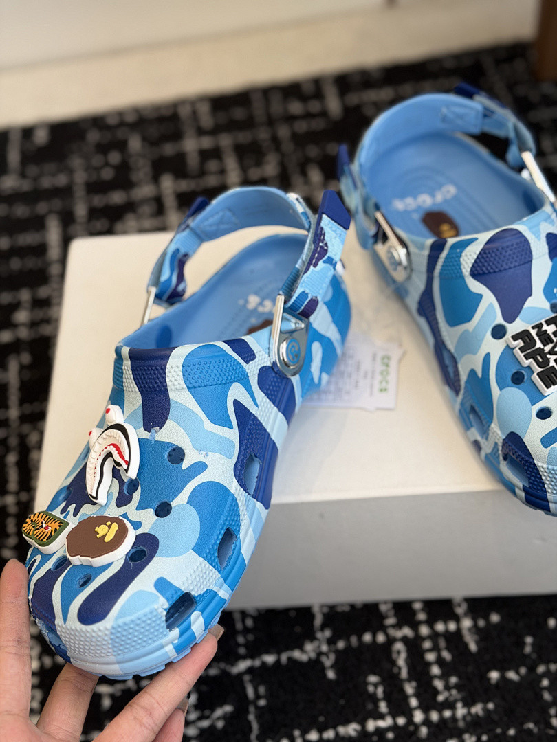 BAPE × Cr0c5 sANDALS