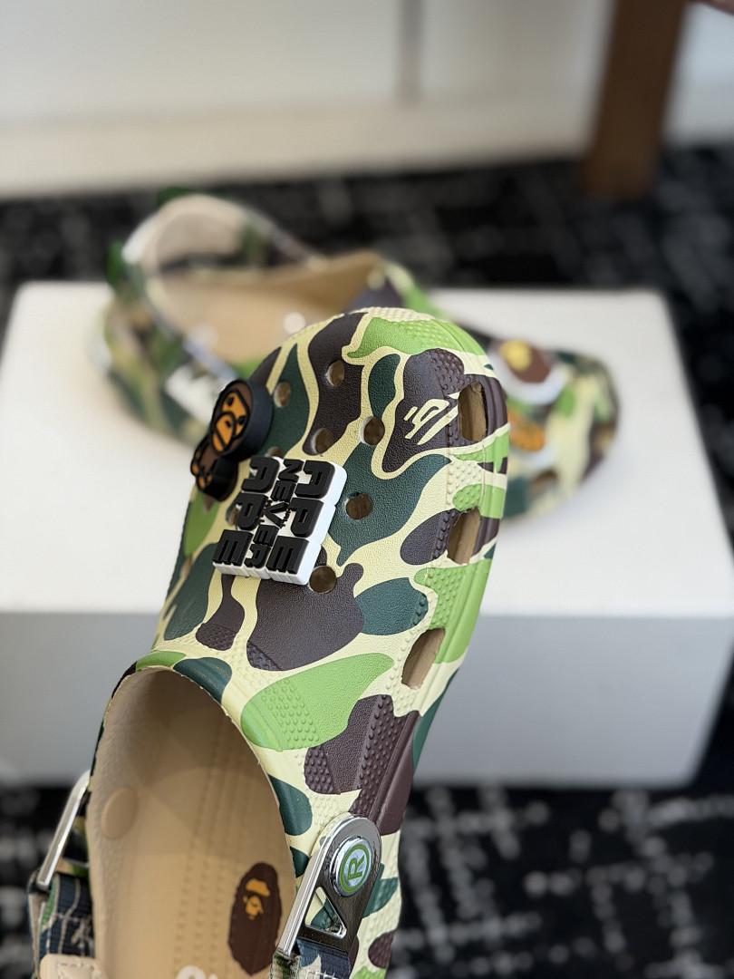 BAPE × Cr0c5 sANDALS