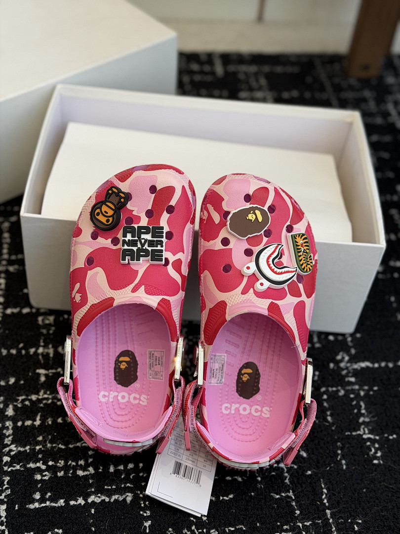 BAPE × Cr0c5 sANDALS